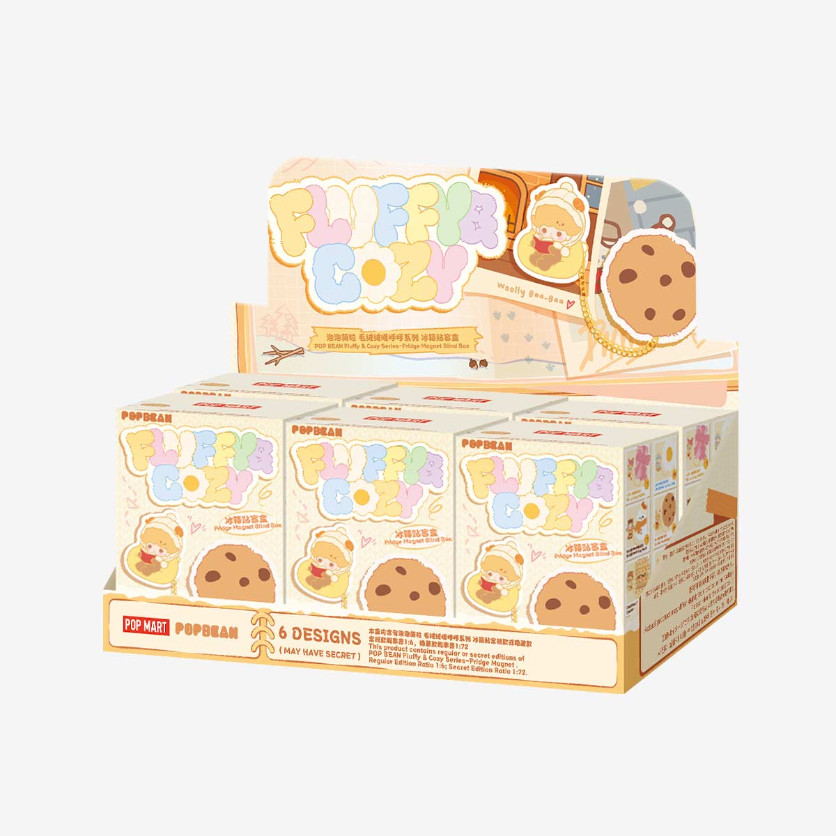POP BEAN Fluffy & Cozy Series-Fridge Magnet Blind Box